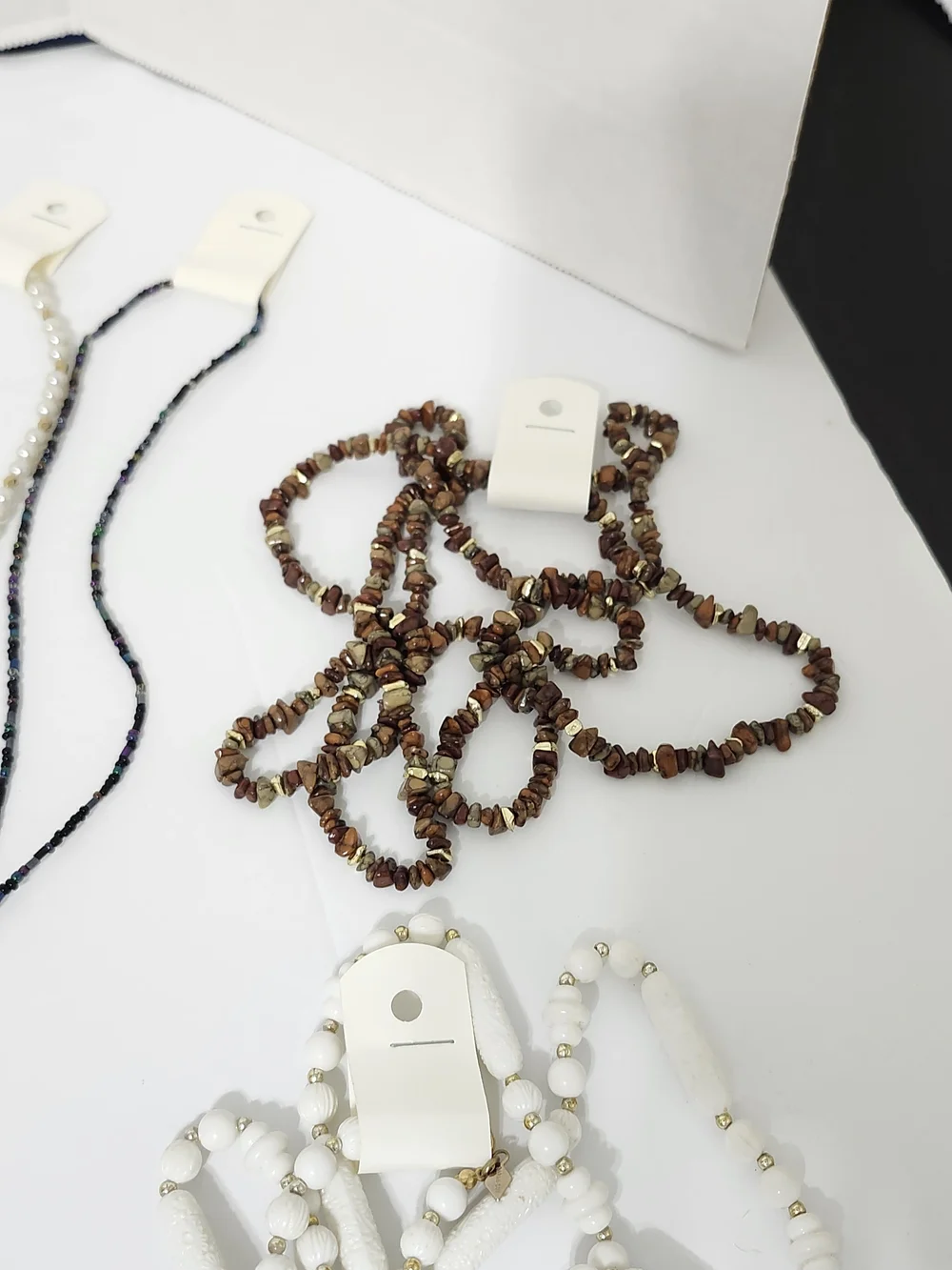 Assorted Mix Long Necklaces 12 Pieces Beaded Shell Chain Tassel Vintage To Now